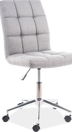 Office Chair Q-020 | size: Width: 45cm, Height: 87-97cm, Depth: 40cm | color: Gray | image: 1 | variant: 1005390