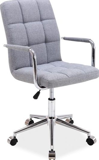 Office Chair Q-022 2 | size: Width: 51cm, Height: 87-97cm, Depth: 40cm | color: Gray | image: 1 | variant: 1011508