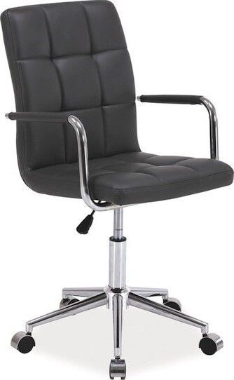 Office Chair Q-022 | size: Width: 51cm, Height: 87-97cm, Depth: 40cm | color: Black | image: 1 | variant: 1005397