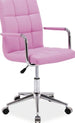 Office Chair Q-022 | size: Width: 51cm, Height: 87-97cm, Depth: 40cm | color: Pink | image: 1 | variant: 1005398
