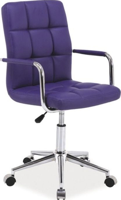Office Chair Q-022 | size: Width: 51cm, Height: 87-97cm, Depth: 40cm | color: Purple | image: 1 | variant: 1005399