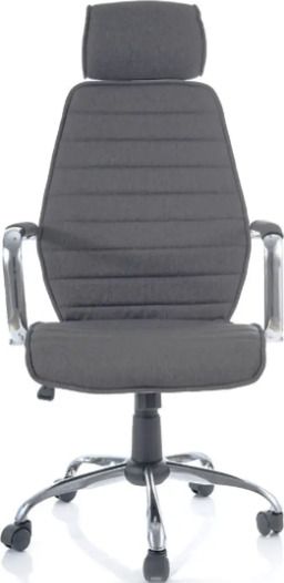 Office Chair Q-035 | size: Width: 59cm, Height: 121-131cm, Depth: 52cm | color: Gray | image: 2 | variant: 1011506