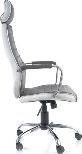 Office Chair Q-035 | size: Width: 59cm, Height: 121-131cm, Depth: 52cm | color: Gray | image: 3 | variant: 1011506