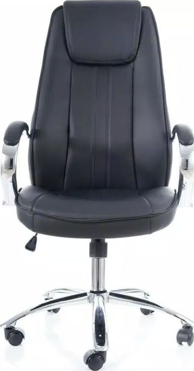 Office Chair Q-036 | size: Width: 61cm, Height: 117-127cm, Depth: 53cm | color: Black | image: 2 | variant: 1011505