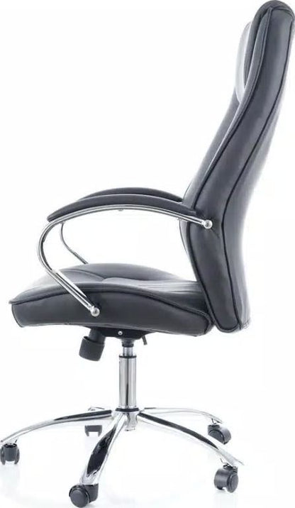 Office Chair Q-036 | size: Width: 61cm, Height: 117-127cm, Depth: 53cm | color: Black | image: 3 | variant: 1011505