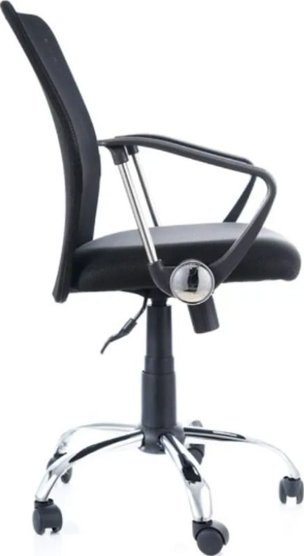 Office Chair Q-078 | size: Width: 58cm, Height: 92-102cm, Depth: 46cm | color: Black | image: 2 | variant: 1011515