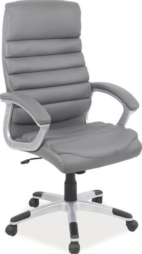 Office Chair Q-087 | size: Width: 66cm, Height: 115-125cm, Depth: 50cm | color: Gray | image: 1 | variant: 1005419