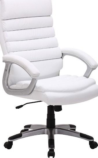 Office Chair Q-087 | size: Width: 66cm, Height: 115-125cm, Depth: 50cm | color: White | image: 1 | variant: 1005417