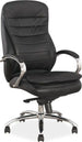 Office Chair Q-154 | size: Width: 65cm, Height: 116-122cm, Depth: 53cm | color: Black | image: 1 | variant: 1005426