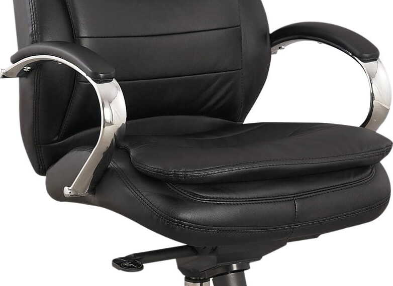 Office Chair Q-154 | size: Width: 65cm, Height: 116-122cm, Depth: 53cm | color: Black | image: 2 | variant: 1005425