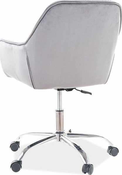 Office Chair Q-190 | size: Width: 60cm, Height: 91cm, Depth: 44cm | color: Gray | image: 2 | variant: 1012376