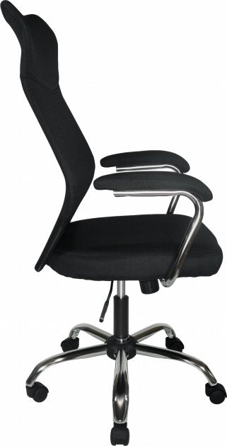 Office Chair Q-319 | size: Width: 64cm, Height: 112-122cm, Depth: 52cm | color: Black | image: 3 | variant: 1005429