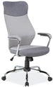 Office Chair Q-319 | size: Width: 64cm, Height: 112-122cm, Depth: 52cm | color: Gray | image: 1 | variant: 1005428