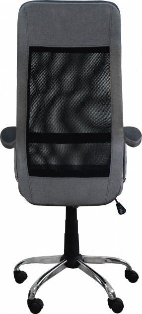 Office Chair Q-336 | size: Width: 65cm, Height: 117-127cm, Depth: 50cm | color: Gray | image: 2 | variant: 1011513