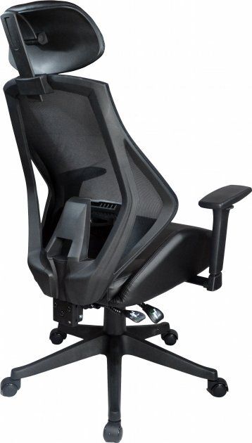 Office Chair Q-406 | size: Width: 67cm, Height: 117-127cm, Depth: 52cm | color: Black | image: 4 | variant: 1011512