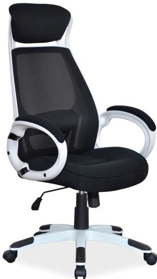 Office Chair Q-409 | size: Width: 63cm, Height: 102-110cm, Depth: 51cm | color: Black | image: 1 | variant: 1011511