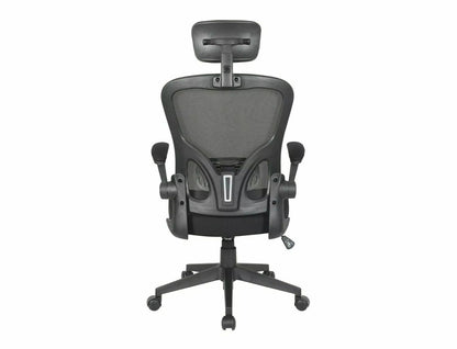 Office Chair Q060 | size: Width: 66cm, Height: 126cm, Depth: 50cm | color: Black | image: 4 | variant: 1017836