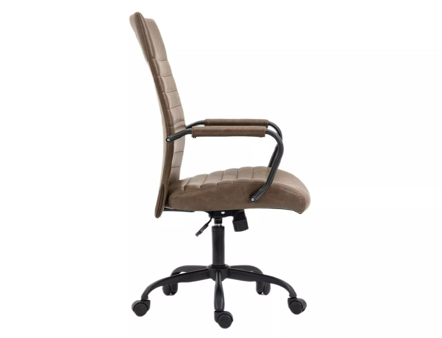Office Chair Q306 | size: Width: 68cm, Height: 116cm, Depth: 51cm | color: Brown | image: 4 | variant: 1005445