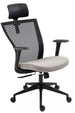 Office Chair Q328H | size: Width: 59cm, Height: 109cm, Depth: 48cm | color: Black/Grey | image: 0 | variant: 1005455