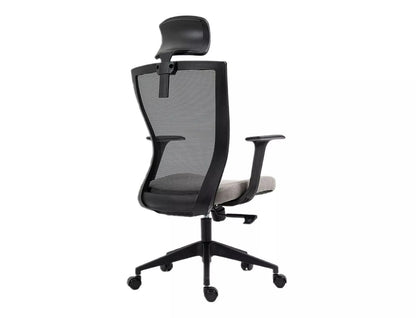 Office Chair Q328H | size: Width: 59cm, Height: 109cm, Depth: 48cm | color: Black/Grey | image: 1 | variant: 1005455