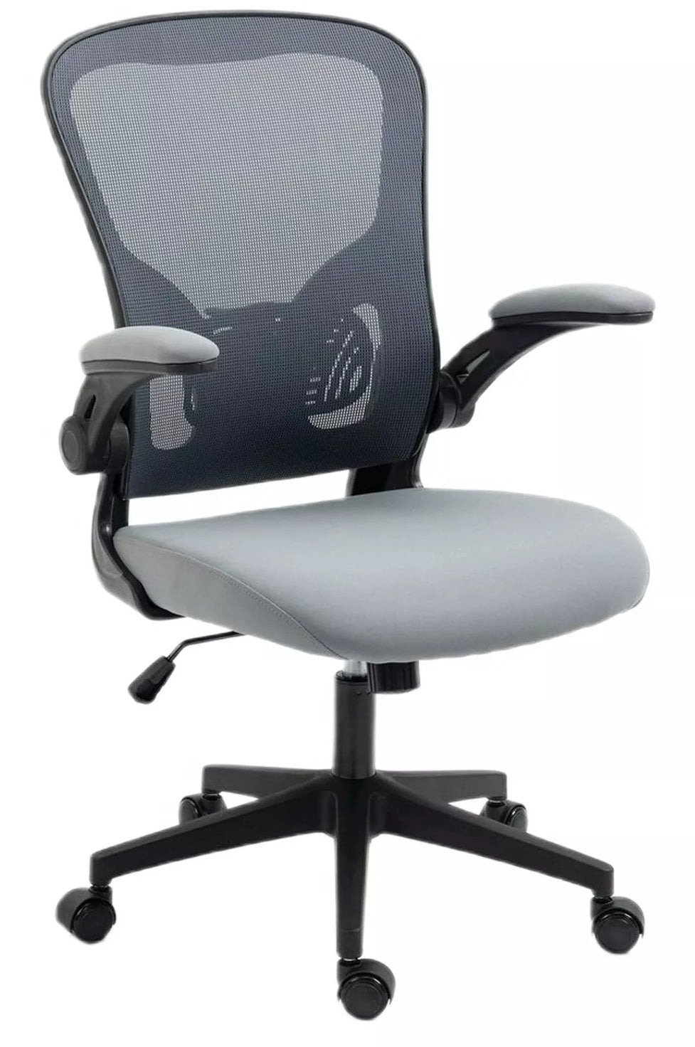 Office Chair Q333 | size: Width: 65cm, Height: 110cm, Depth: 47cm | color: Gray | image: 0 | variant: 1005463