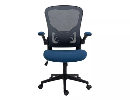 Office Chair Q333 | size: Width: 65cm, Height: 110cm, Depth: 47cm | color: Grey/Blue | image: 3 | variant: 1005464