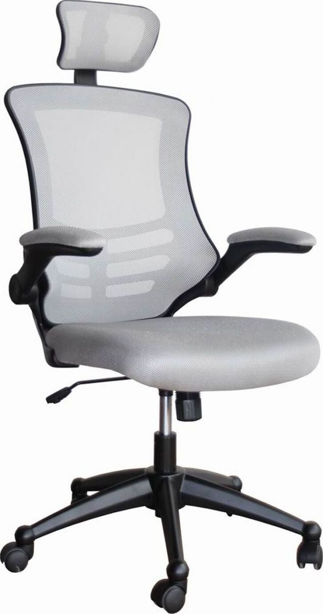 Office Chair Ragusa | size: Width: 51cm, Height: 117-126cm, Depth: 66.5cm | color: Gray | image: 1 | variant: 1005296