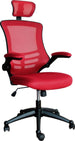 Office Chair Ragusa | size: Width: 51cm, Height: 117-126cm, Depth: 66.5cm | color: Red | image: 1 | variant: 1005295