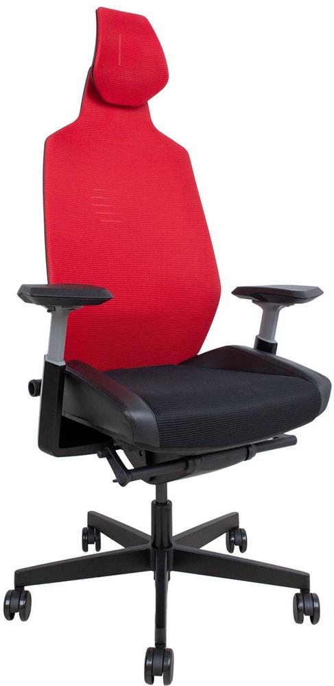 Office Chair Ronin | size: Width: 70cm, Height: 139cm, Depth: 71cm | color: Black/Red | image: 1 | variant: 1017527