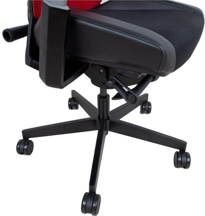 Office Chair Ronin | size: Width: 70cm, Height: 139cm, Depth: 71cm | color: Black/Red | image: 9 | variant: 1017527