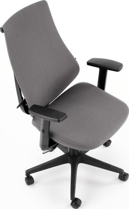 Office Chair Rubio | size: Width: 66cm, Height: 109cm, Depth: 69cm | color: Gray | image: 4 | variant: 1012372