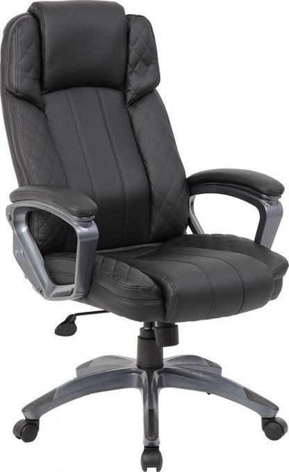 Office Chair Ruthin | size: Width: 66cm, Height: 116-123.5cm, Depth: 75.5cm | color: Black | image: 1 | variant: 1001182
