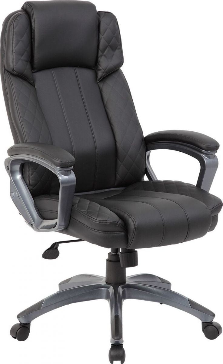 Office Chair Ruthin | size: Width: 66cm, Height: 116-123.5cm, Depth: 75.5cm | color: Black | image: 3 | variant: 1001182