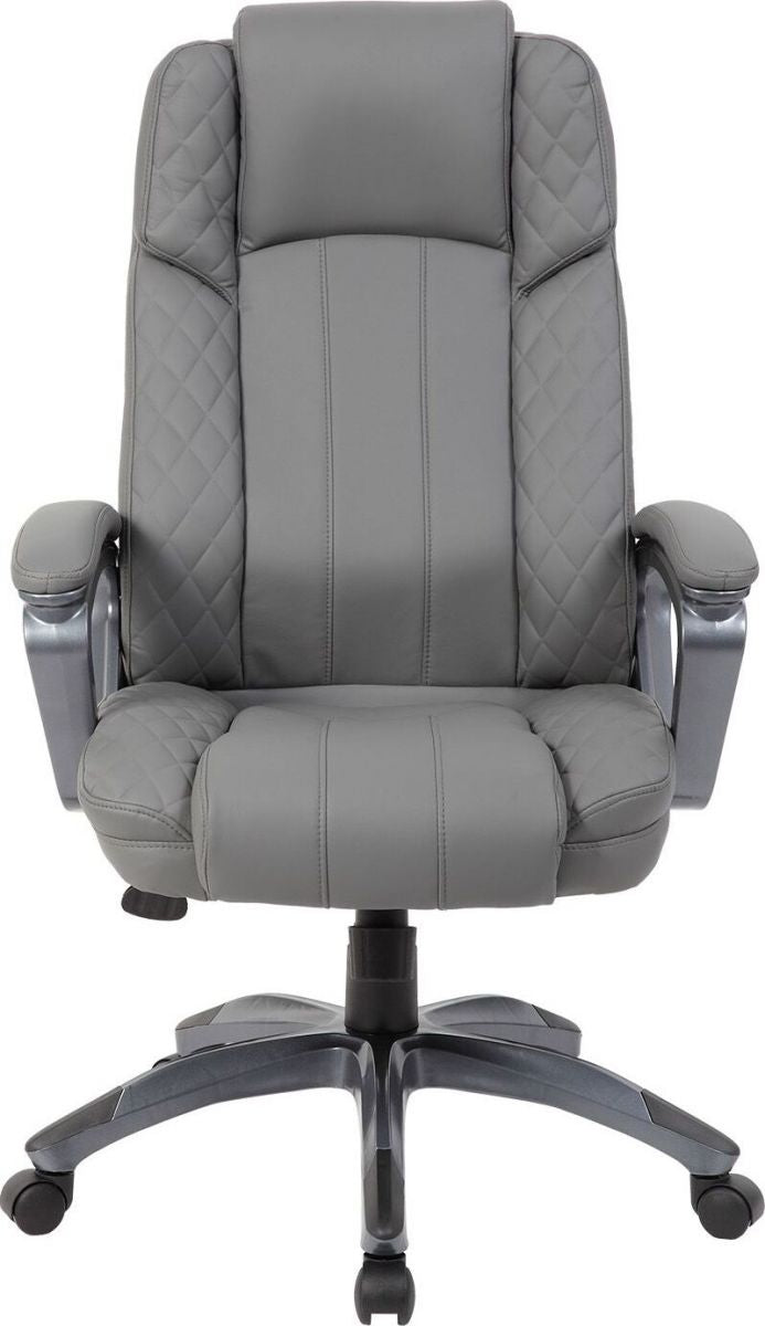 Office Chair Ruthin | size: Width: 66cm, Height: 116-123.5cm, Depth: 75.5cm | color: Gray | image: 2 | variant: 1001181