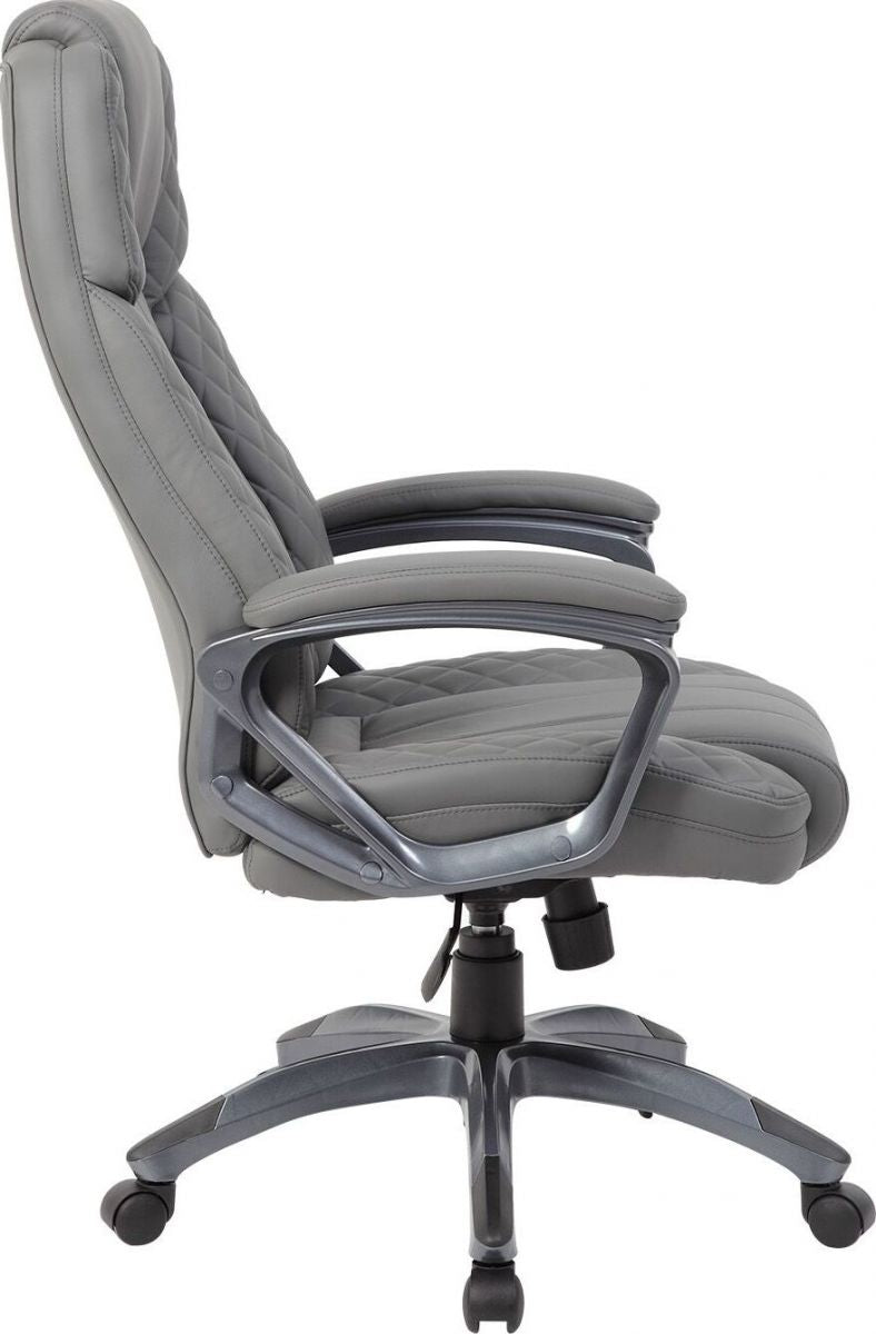Office Chair Ruthin | size: Width: 66cm, Height: 116-123.5cm, Depth: 75.5cm | color: Gray | image: 3 | variant: 1001181