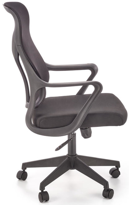 Office Chair Santo | size: Width: 61cm, Height: 114cm, Depth: 67cm | color: Black | image: 2 | variant: 1005161
