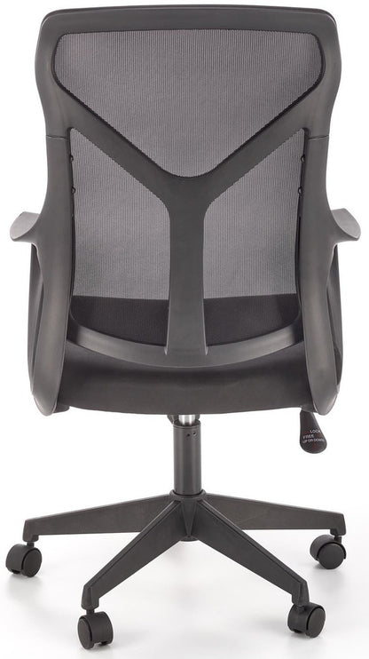 Office Chair Santo | size: Width: 61cm, Height: 114cm, Depth: 67cm | color: Black | image: 5 | variant: 1005161
