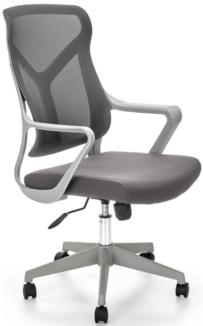 Office Chair Santo | size: Width: 61cm, Height: 114cm, Depth: 67cm | color: Gray | image: 1 | variant: 1005162