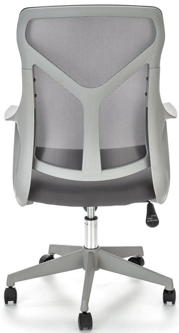 Office Chair Santo | size: Width: 61cm, Height: 114cm, Depth: 67cm | color: Gray | image: 2 | variant: 1005162