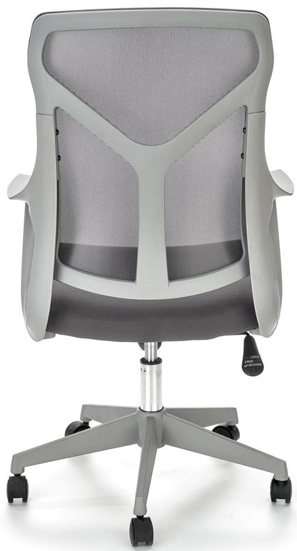 Office Chair Santo | size: Width: 61cm, Height: 114cm, Depth: 67cm | color: Gray | image: 2 | variant: 1005162