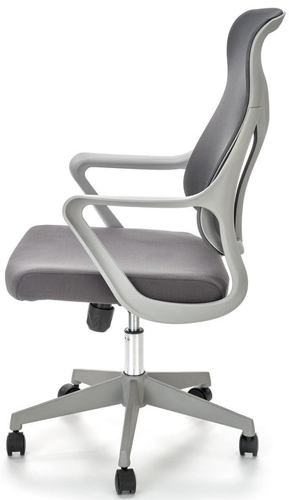 Office Chair Santo | size: Width: 61cm, Height: 114cm, Depth: 67cm | color: Gray | image: 4 | variant: 1005162