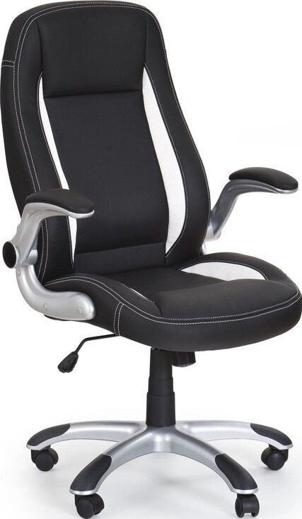 Office Chair Saturn | size: Width: 67cm, Height: 120cm, Depth: 65cm | color: Black | image: 1 | variant: 1005159
