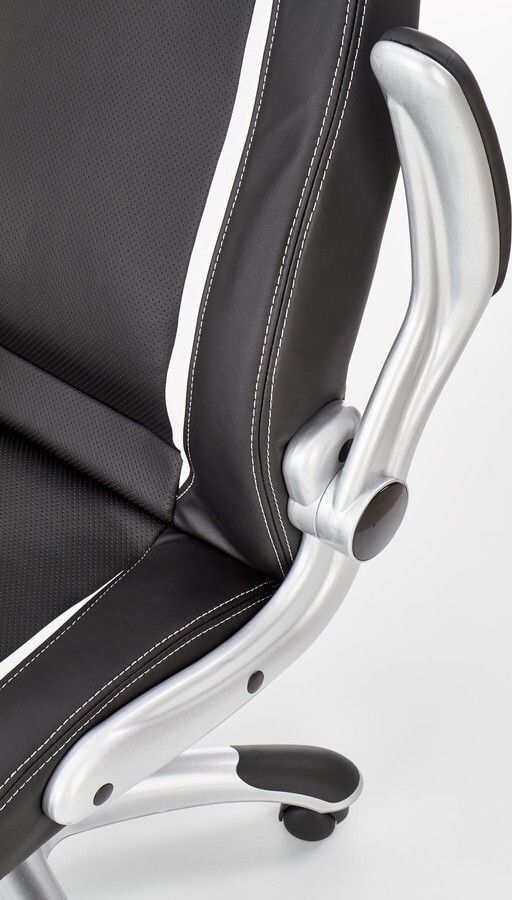 Office Chair Saturn | size: Width: 67cm, Height: 120cm, Depth: 65cm | color: Black | image: 6 | variant: 1005159