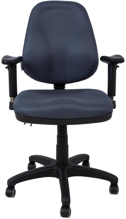 Office Chair Savona 1 | size: Width: 65cm, Height: 108cm, Depth: 47cm | color: Black/Blue | image: 3 | variant: 1017529