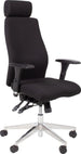 Office Chair Smart Extra | size: Width: 60cm, Height: 114-123cm, Depth: 70cm | color: Black | image: 1 | variant: 1005321