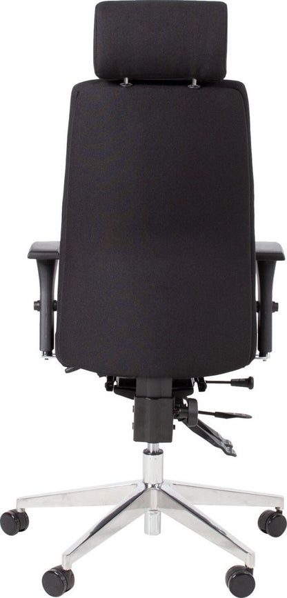 Office Chair Smart Extra | size: Width: 60cm, Height: 114-123cm, Depth: 70cm | color: Black | image: 4 | variant: 1005321