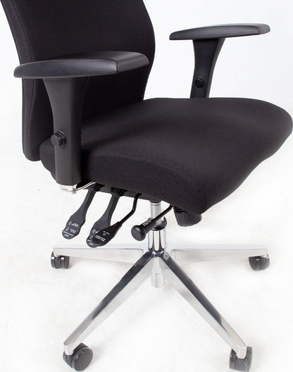 Office Chair Smart Extra | size: Width: 60cm, Height: 114-123cm, Depth: 70cm | color: Black | image: 7 | variant: 1005321