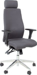 Office Chair Smart Extra | size: Width: 60cm, Height: 114-123cm, Depth: 70cm | color: Gray | image: 1 | variant: 1005320