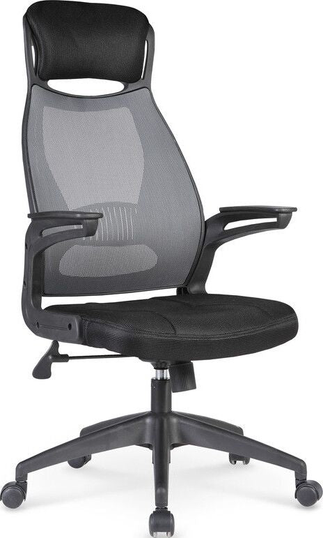 Office Chair Solaris | size: Width: 58cm, Height: 124cm, Depth: 62cm | color: Gray | image: 1 | variant: 1011549