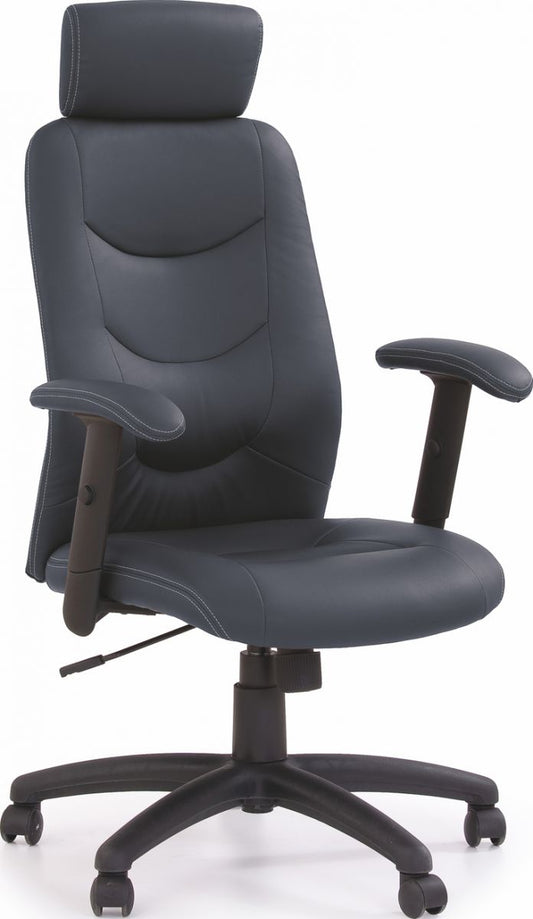 Office Chair Stilo | size: Width: 66cm, Height: 125cm, Depth: 49cm | color: Black | image: 1 | variant: 1011554